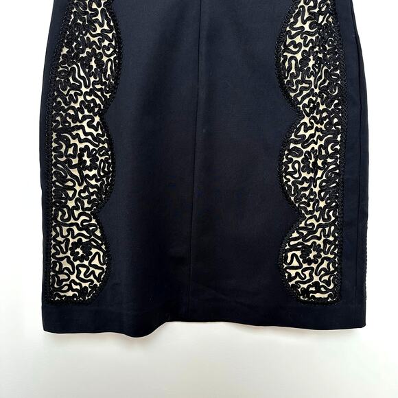 Lilly Pulitzer Matty Shift Dress Black Cream Lace 8 - Picture 8 of 11